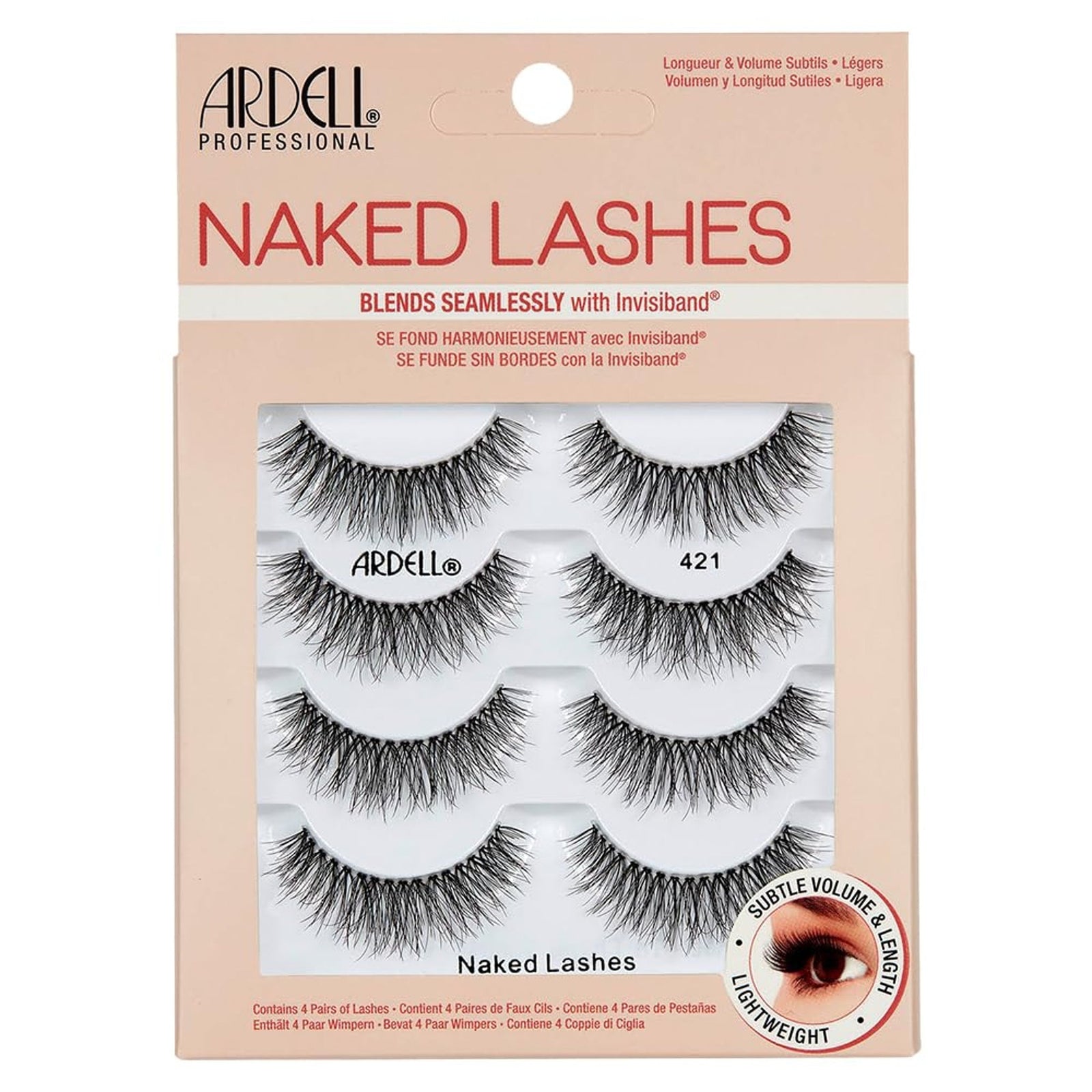 Ardell Naked Strip Lashes 421, 4 Pairs