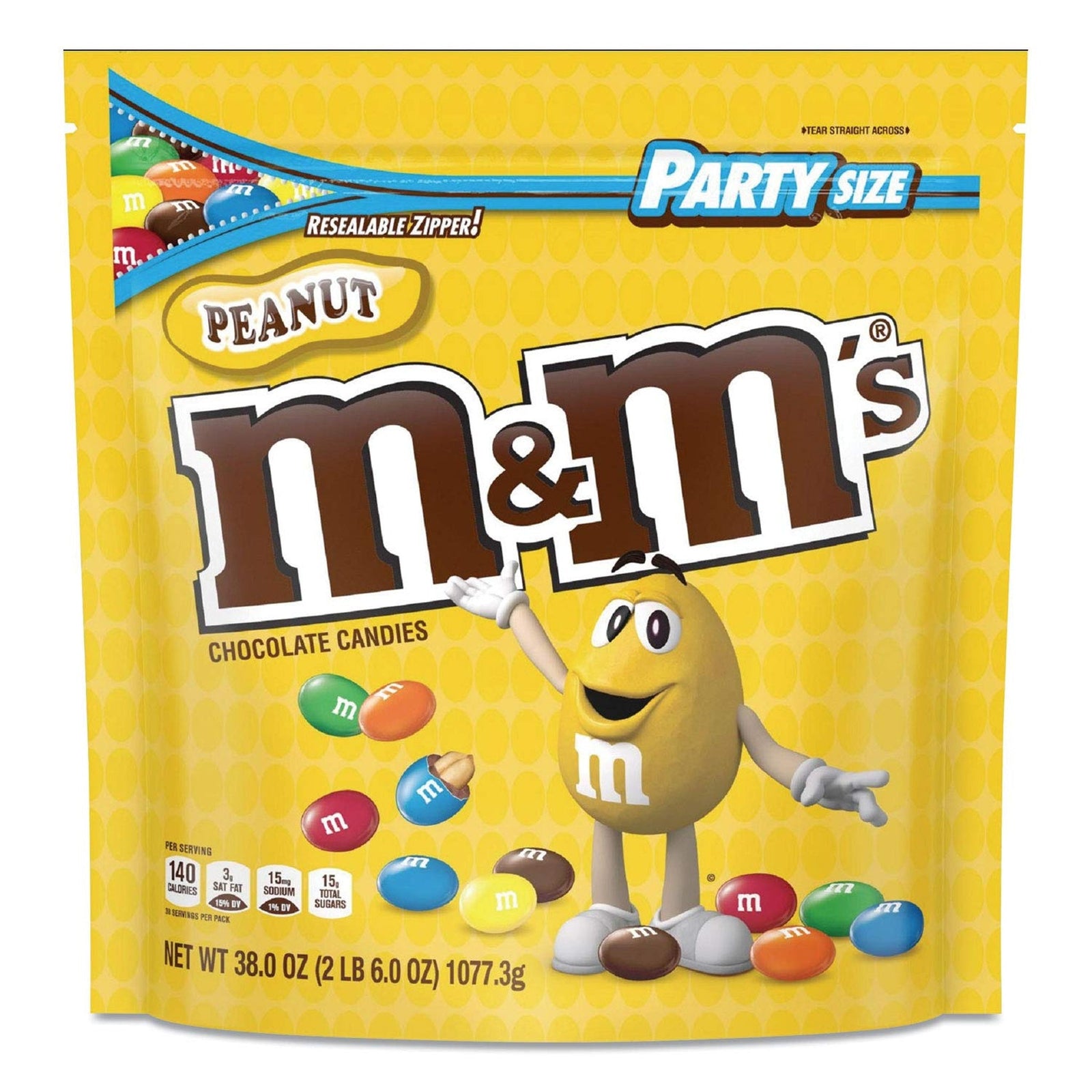 M&M’s Milk Chocolate & Peanuts (38 oz)