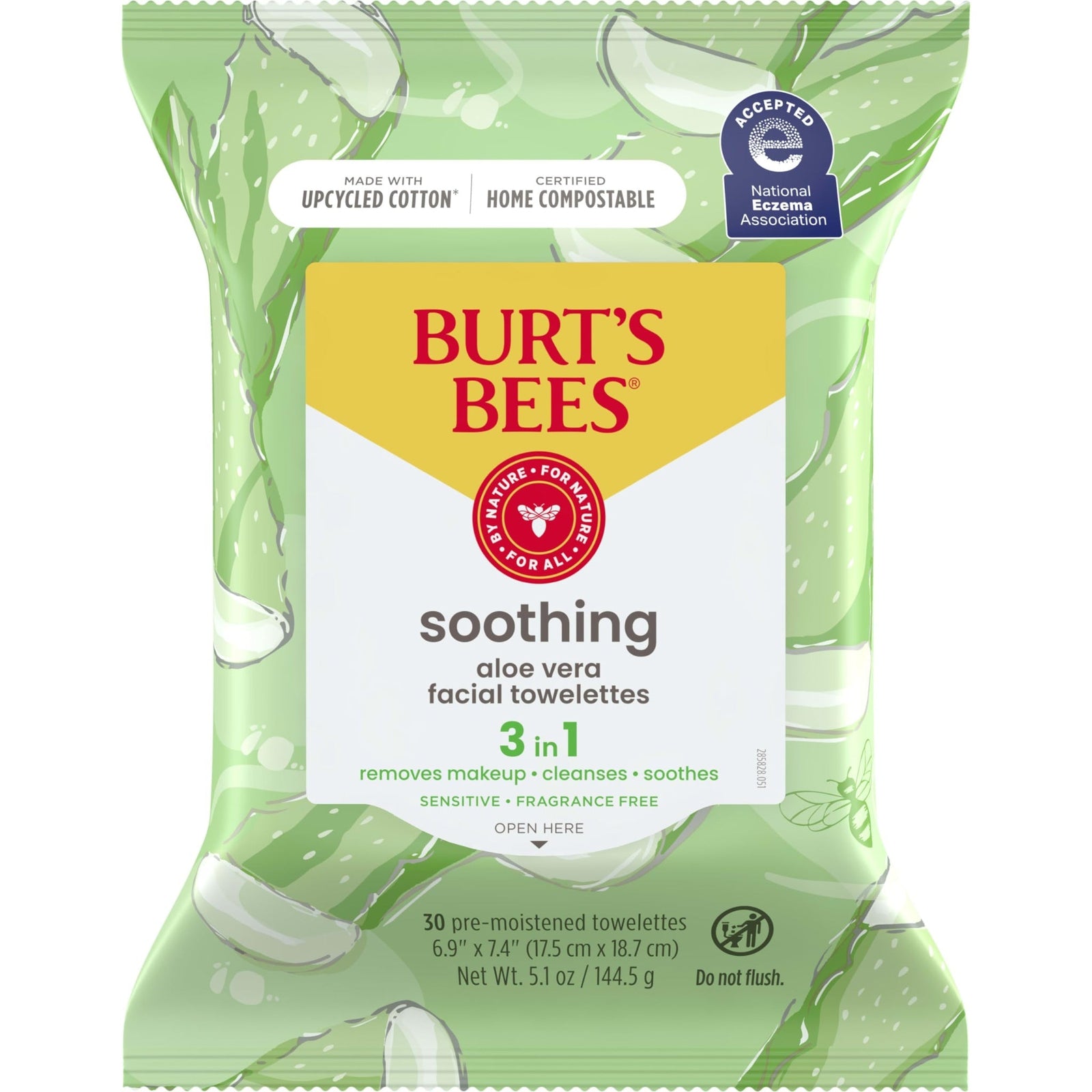 Burt's Bees Face Wipes Aloe Vera (30 Count)