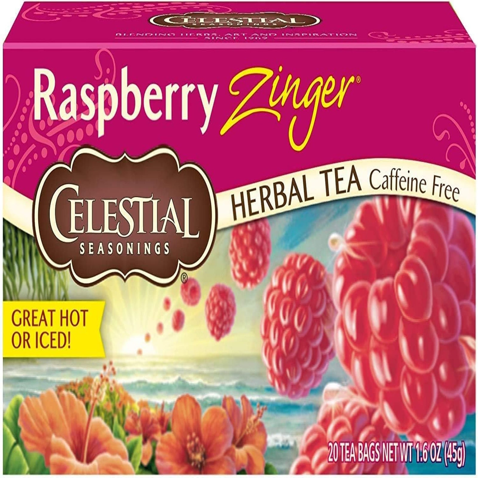 Celestial Seasonings Raspberry Zinger Tea (20 ct, 6 Pack)