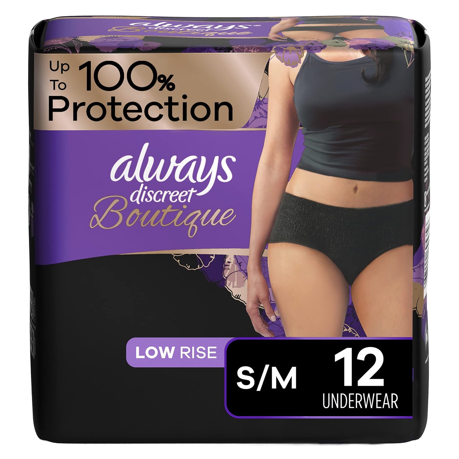Always Discreet Incontinence Underwear S/M (12 Count)