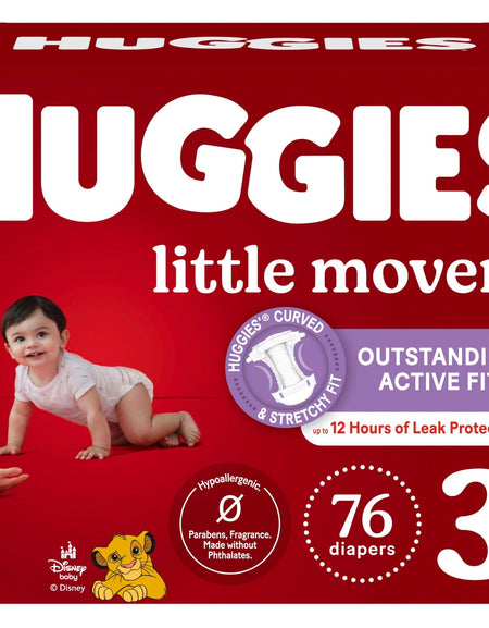 Huggies Little Movers Diapers Size 3 (76 Count)