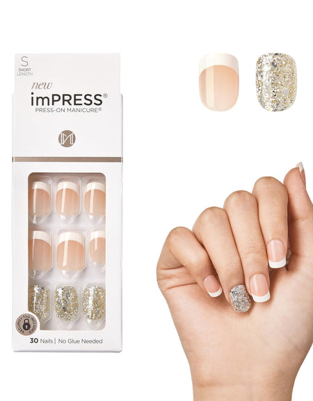 Kiss imPRESS Nails Time Slip Short (30 Nails)