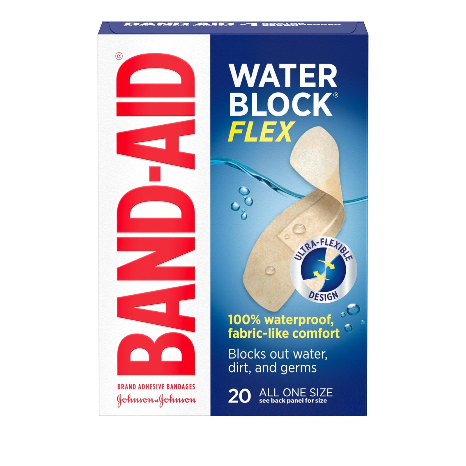Band-Aid Water Block Flex Bandages (20 Count)