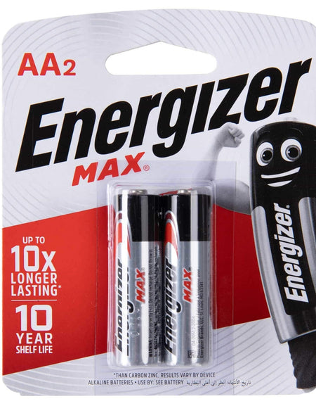 Energizer AA Batteries (2 Pack)