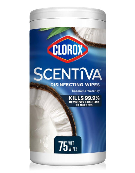 Clorox Scentiva Disinfecting Wipes Coconut (75 ct)
