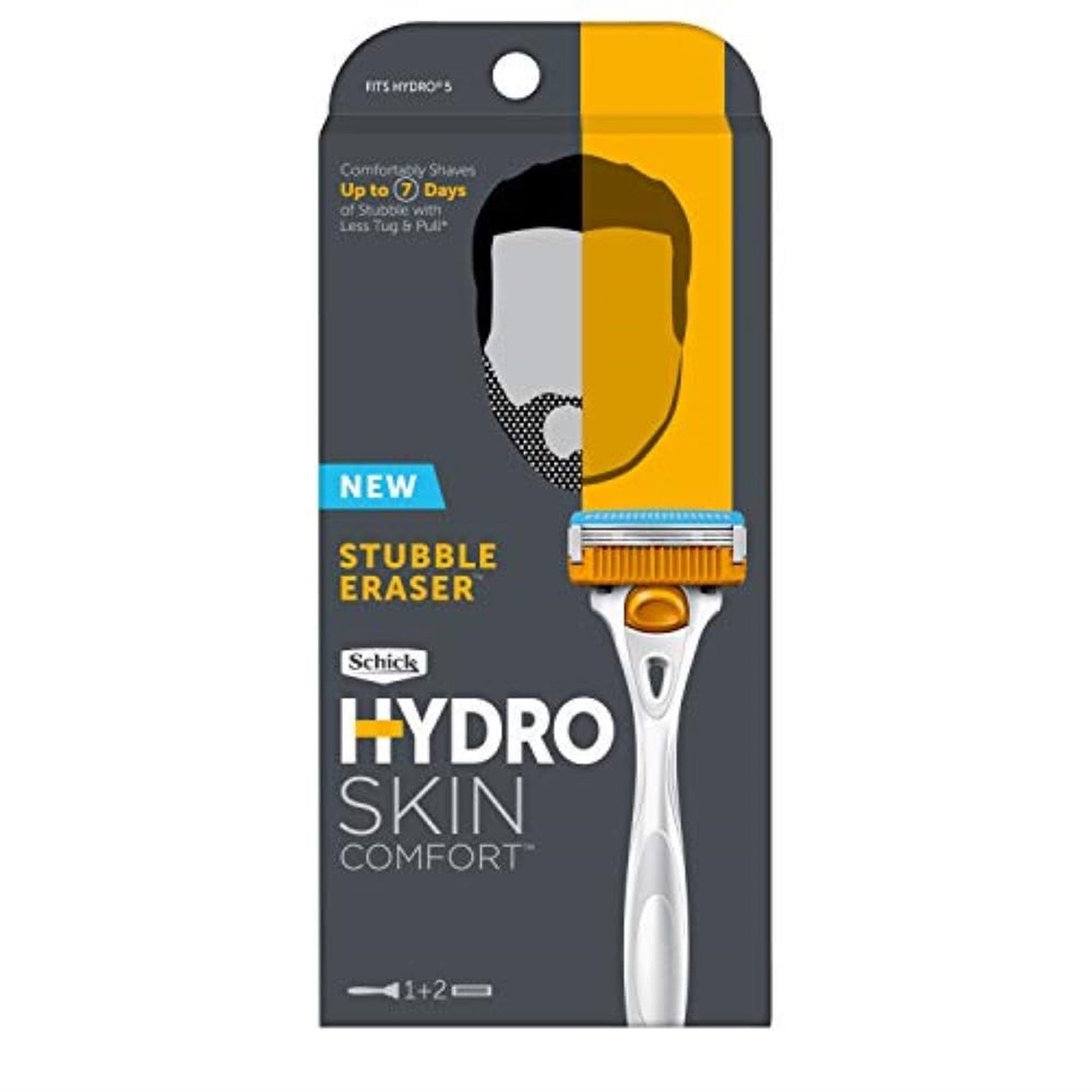 Schick Hydro Stubble Eraser Razor (2 refills)