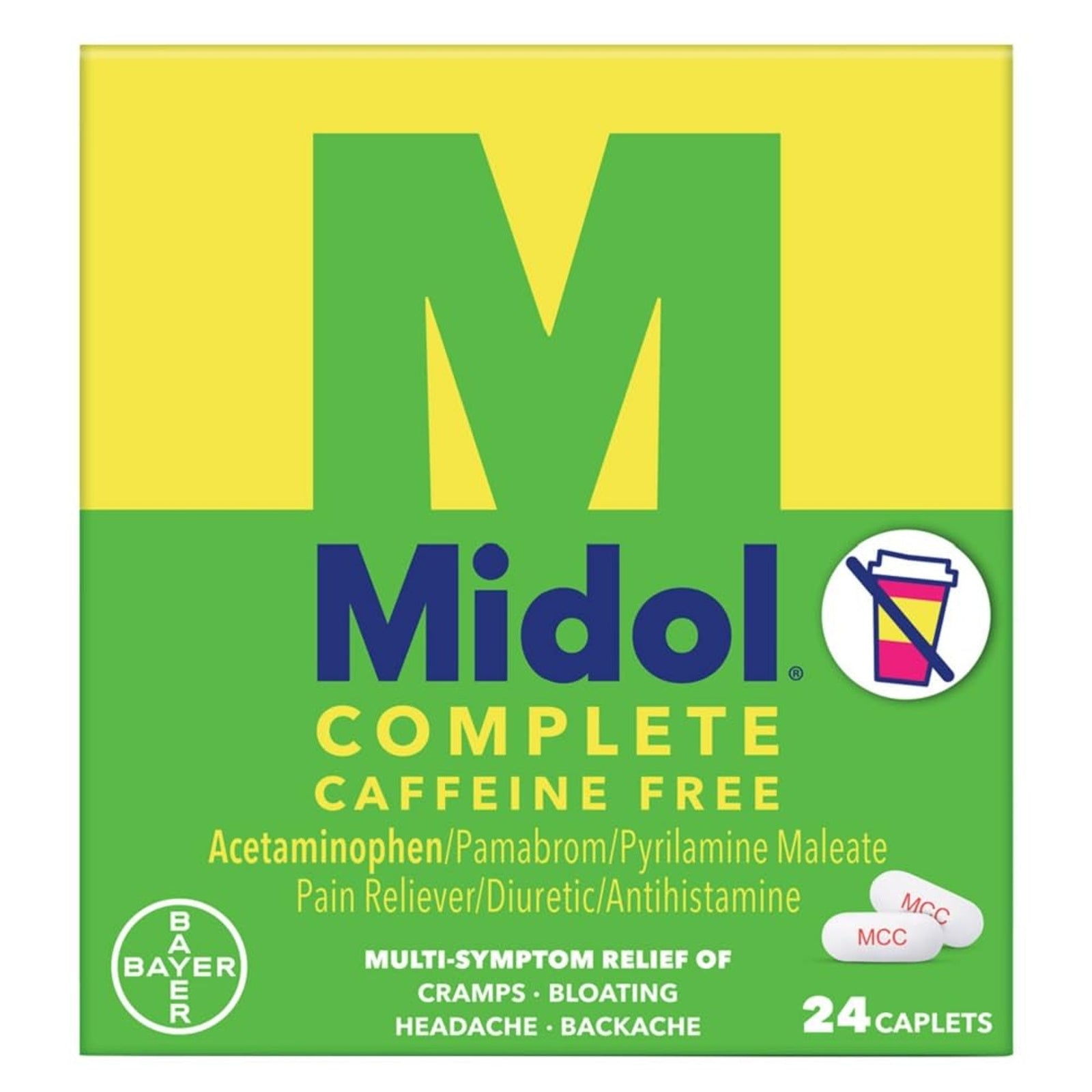 Midol Complete Caffeine Free Caplets (24 ct)