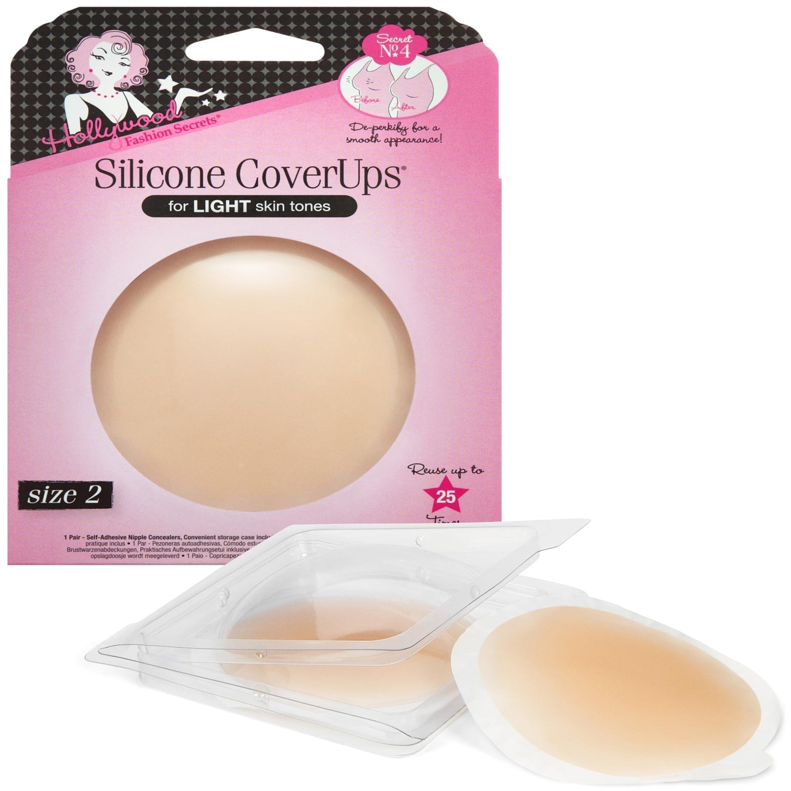 Hollywood Fashion Secrets Nipple Covers Reusable (1 pack)