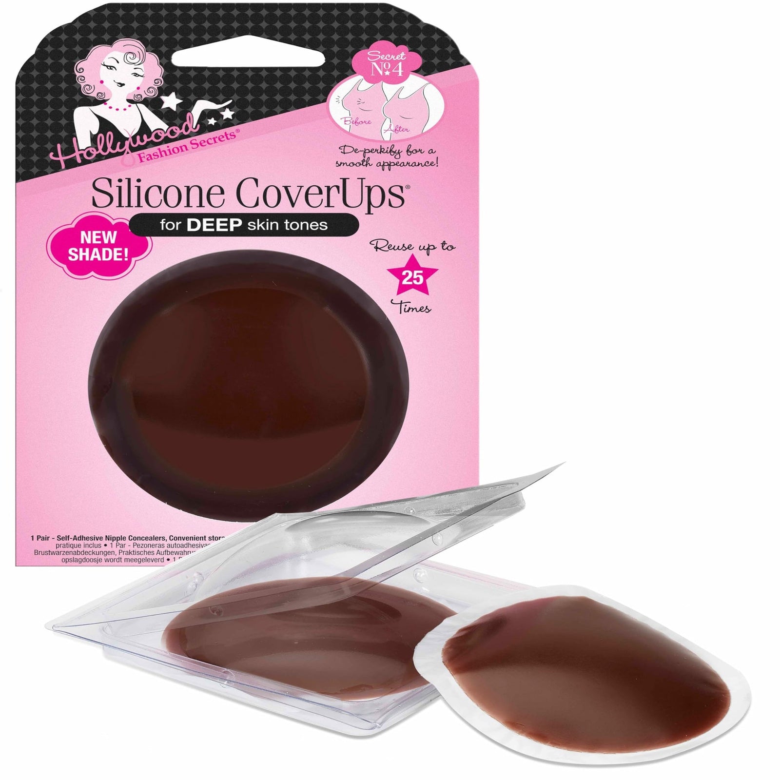 Hollywood Fashion Secrets Silicone Coverups Deep (1 Pack)
