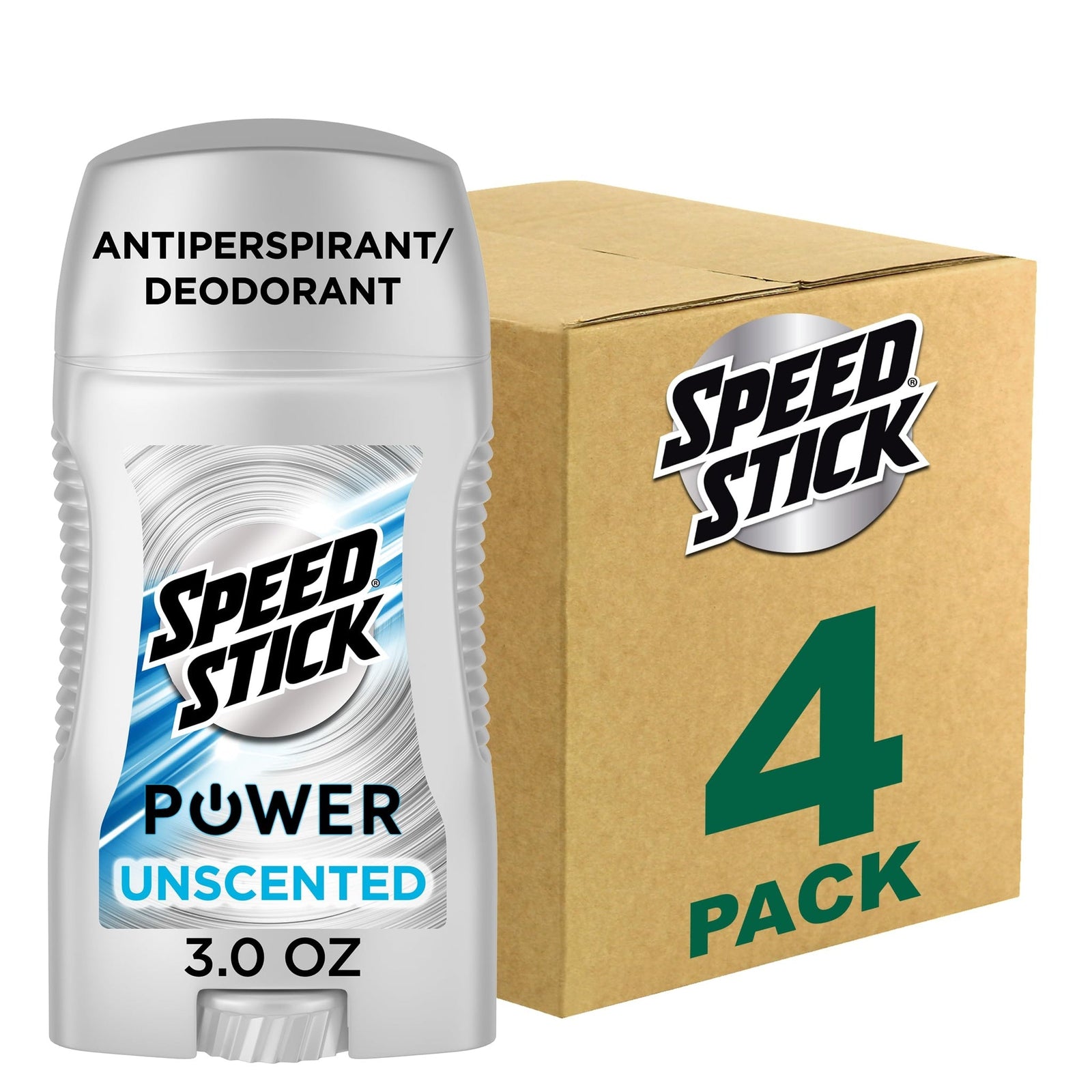 Speed Stick Antiperspirant Deodorant Unscented (3 oz, 4 Pack)