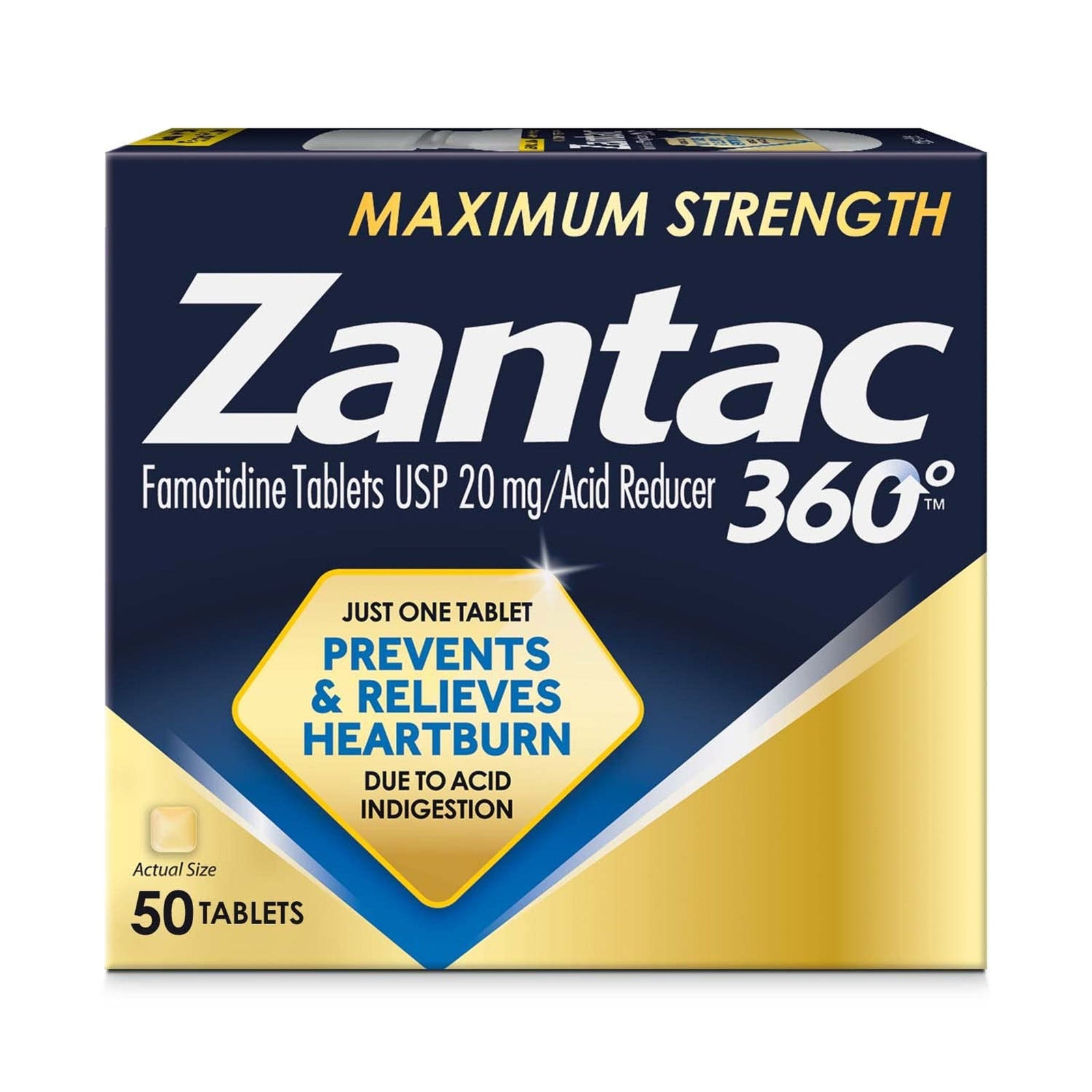 Zantac 360 Maximum Strength Tablets (50 Count)