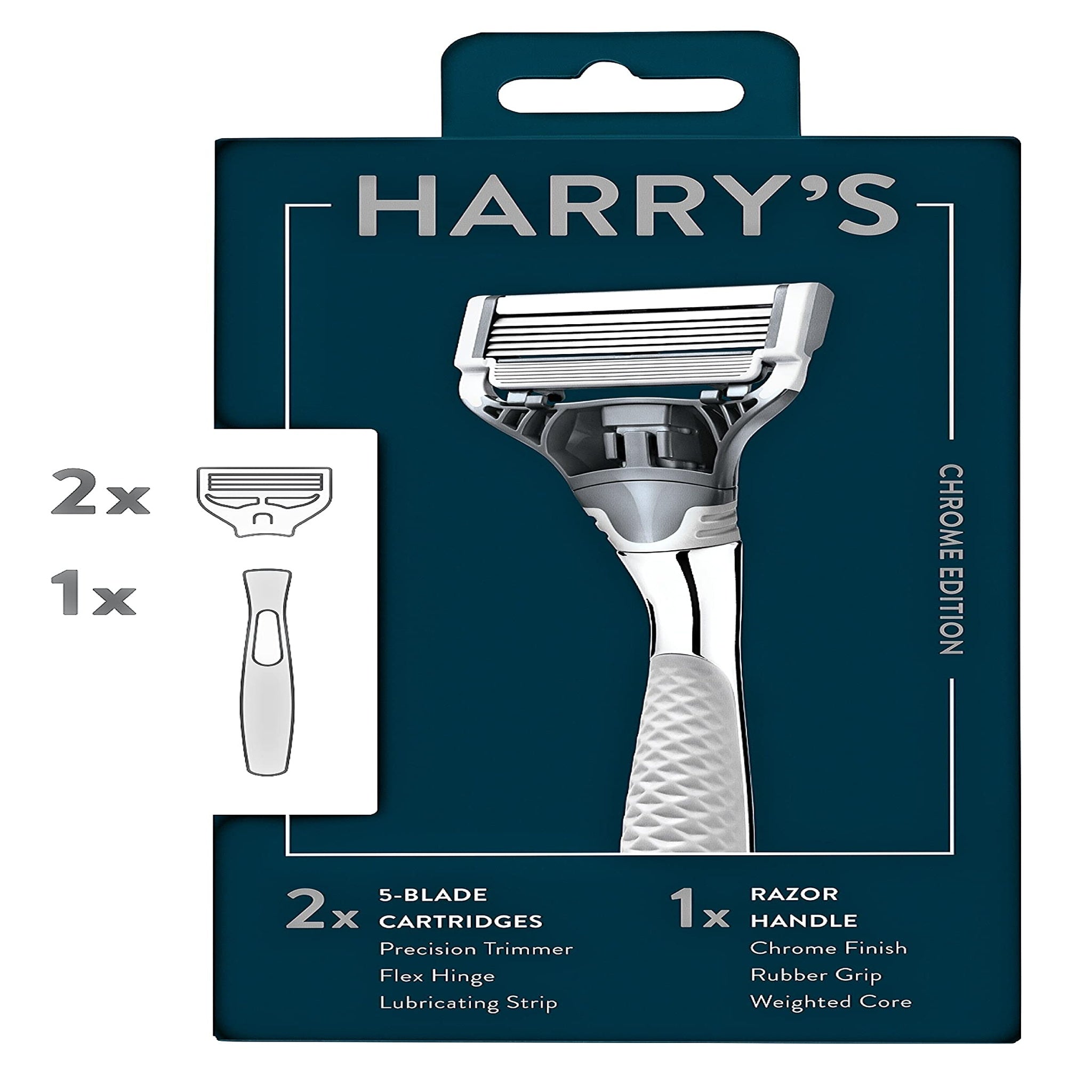 Harry's Razor with 2 Refills (Chrome Edition)