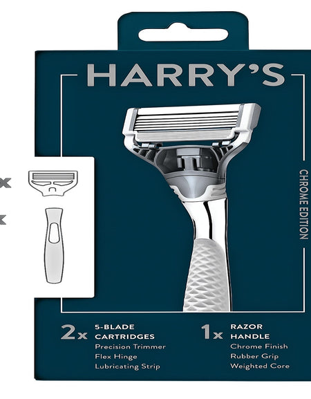 Harry's Razor with 2 Refills (Chrome Edition)