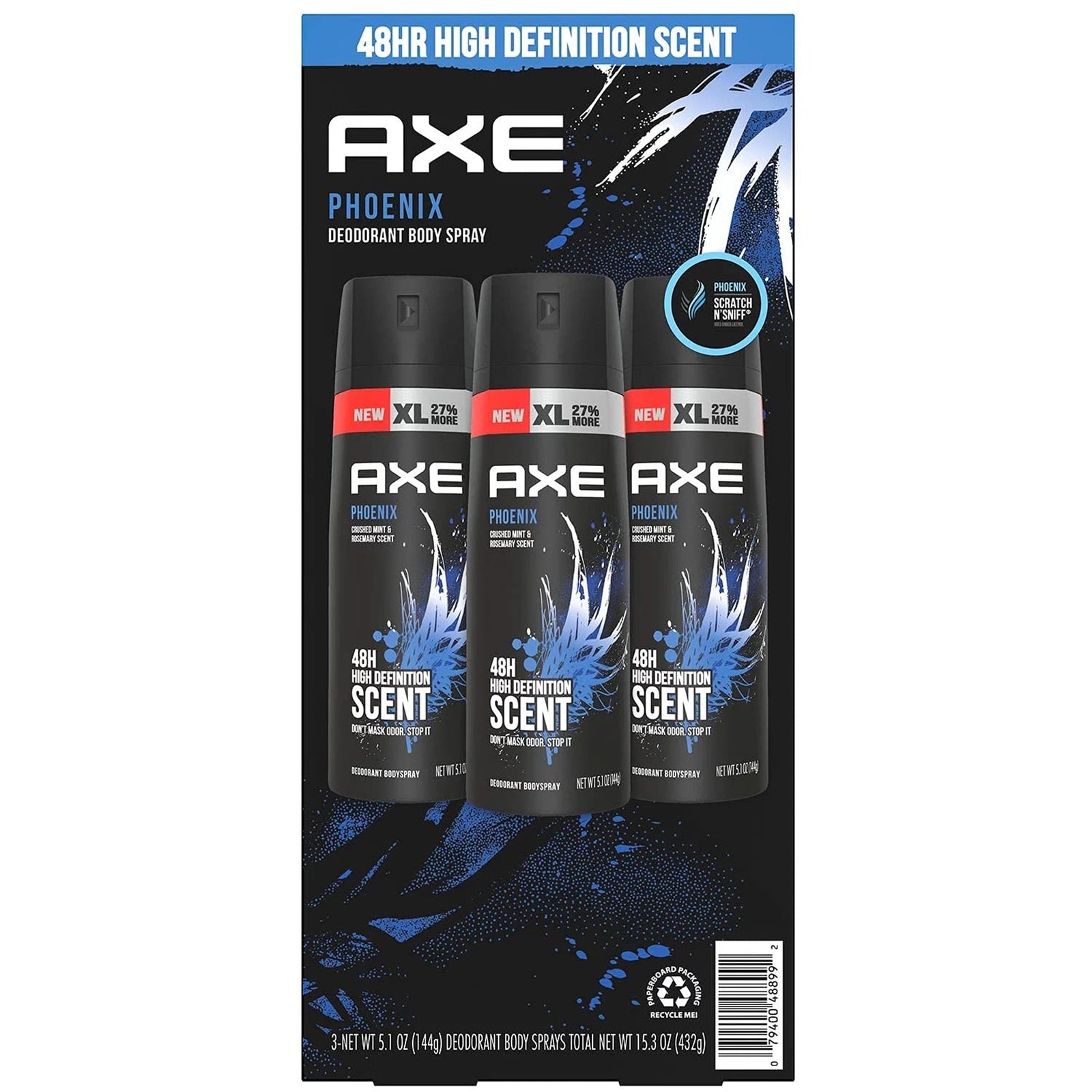AXE Body Spray Phoenix (5.1 oz, 3 Pack)