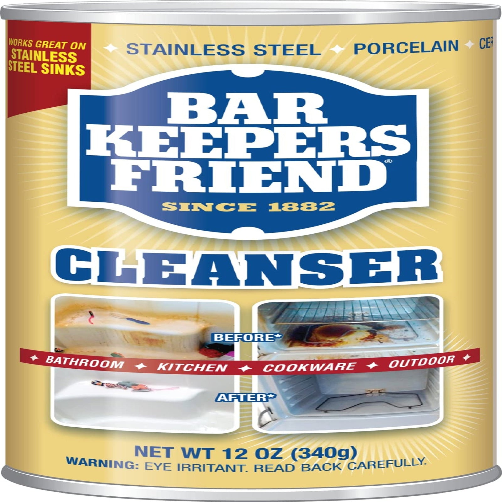 Bar Keepers Friend Cleanser (12 oz)