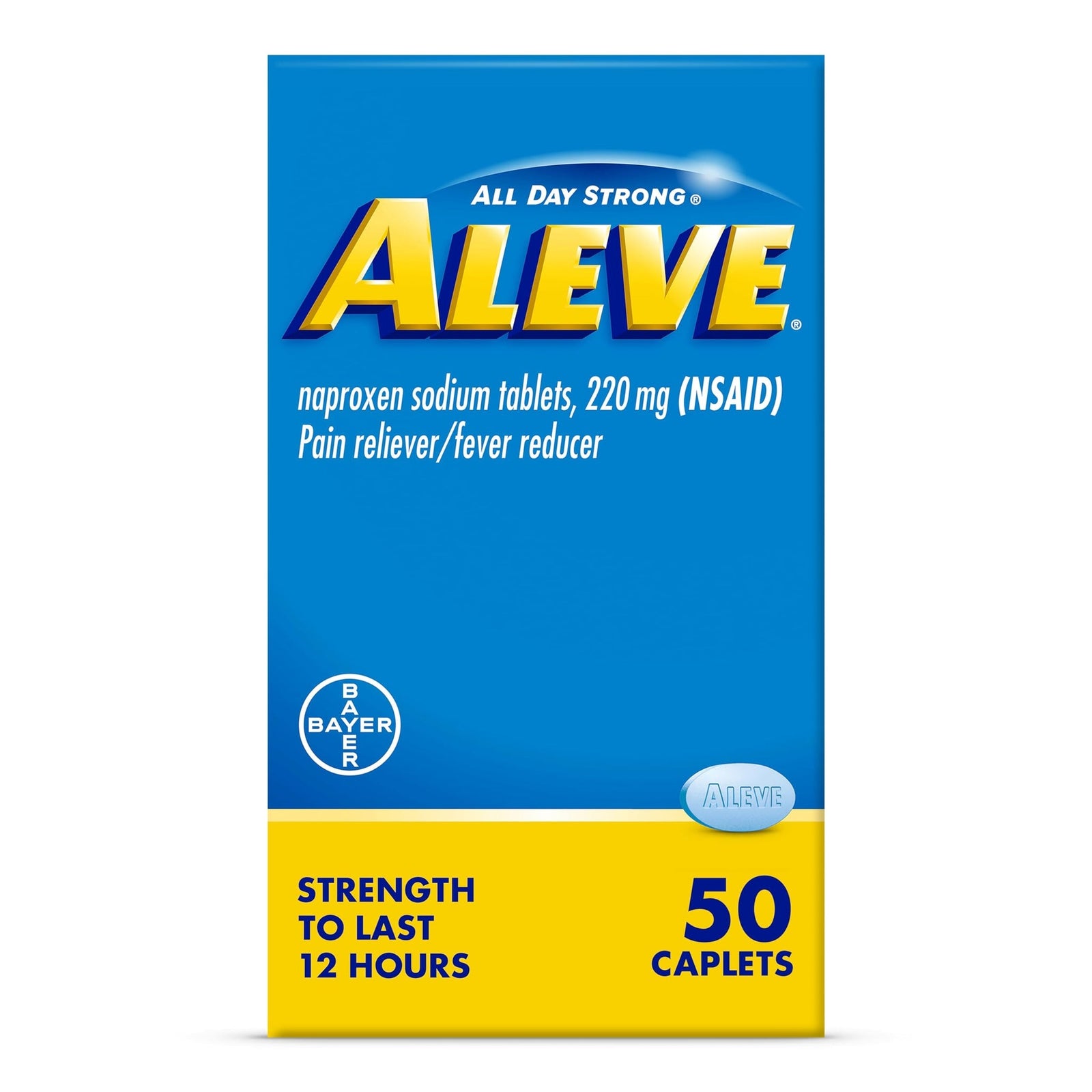 Aleve Pain Relief Caplets (50 Count)