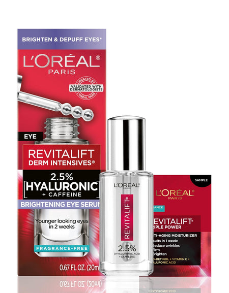 L'Oreal Revitalift Eye Serum + Moisturizer Sample (0.67 oz)