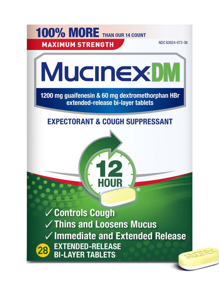 Mucinex DM Tablets (28 Count)