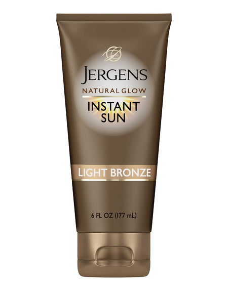 Jergens Natural Glow Instant Sun Tanning Moisturizer Light Bronze (6 oz)