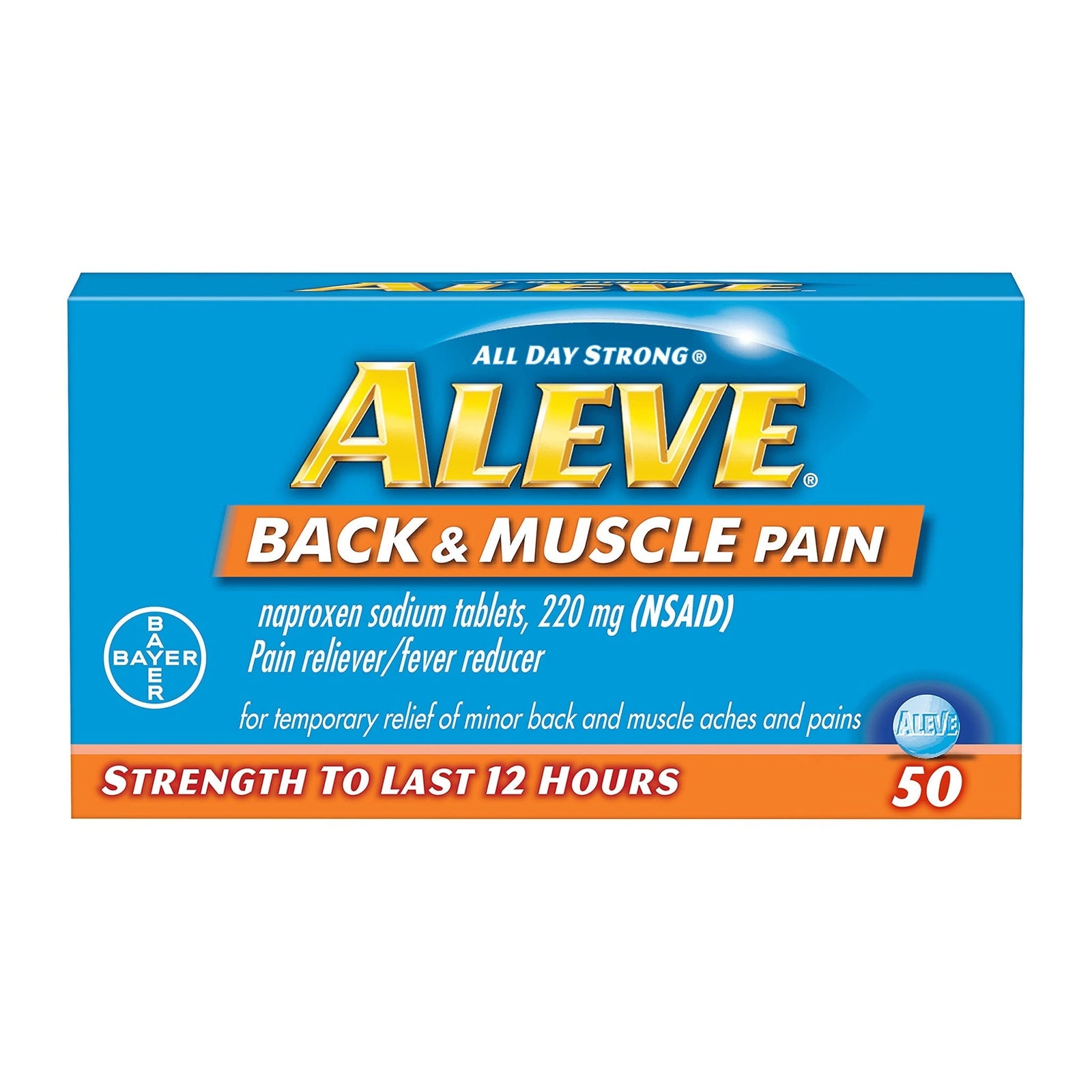Aleve Back and Muscle Pain Tablets (50 ct)