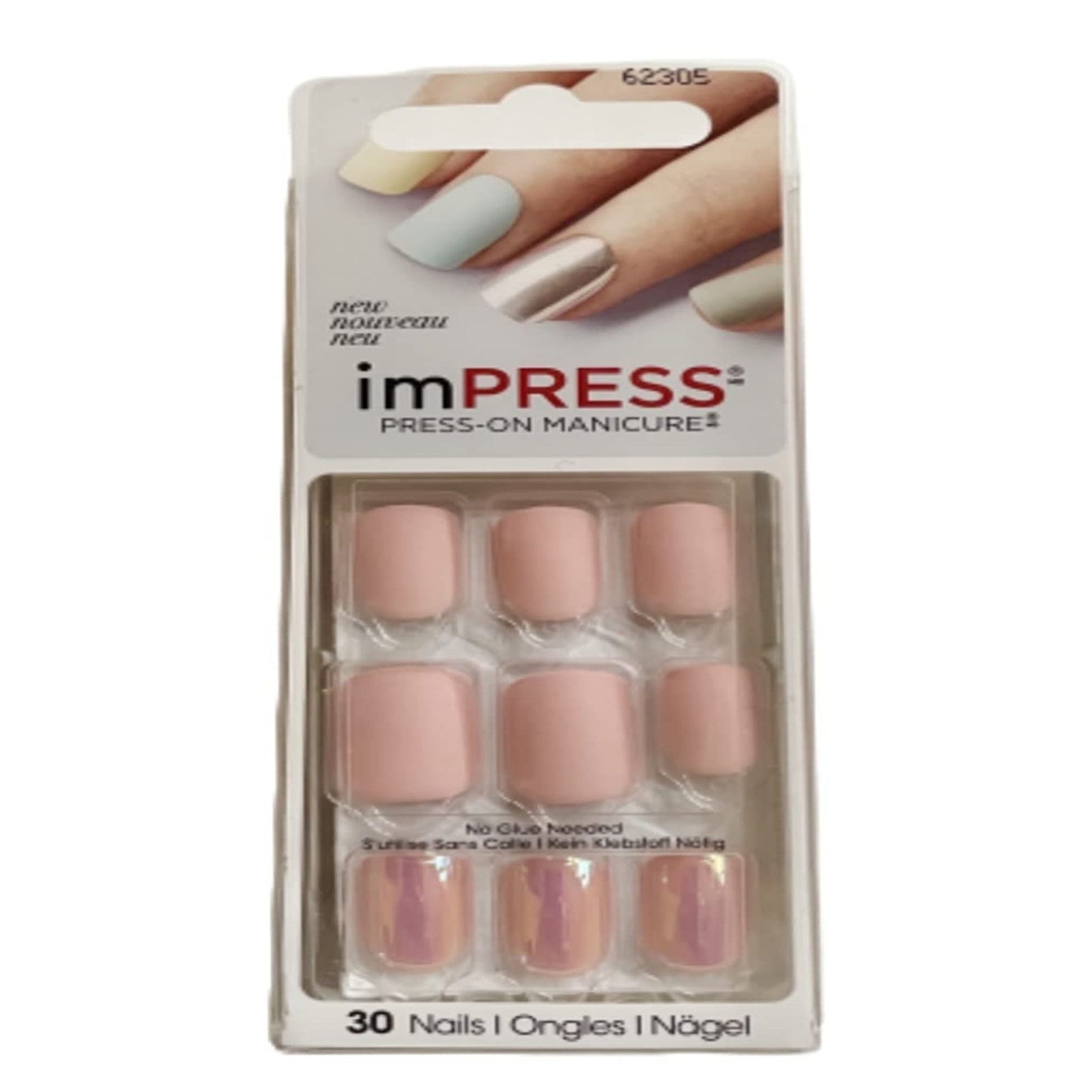 Impress Press-On Nails Matte Pink "Harlem Shake" (30 ct)