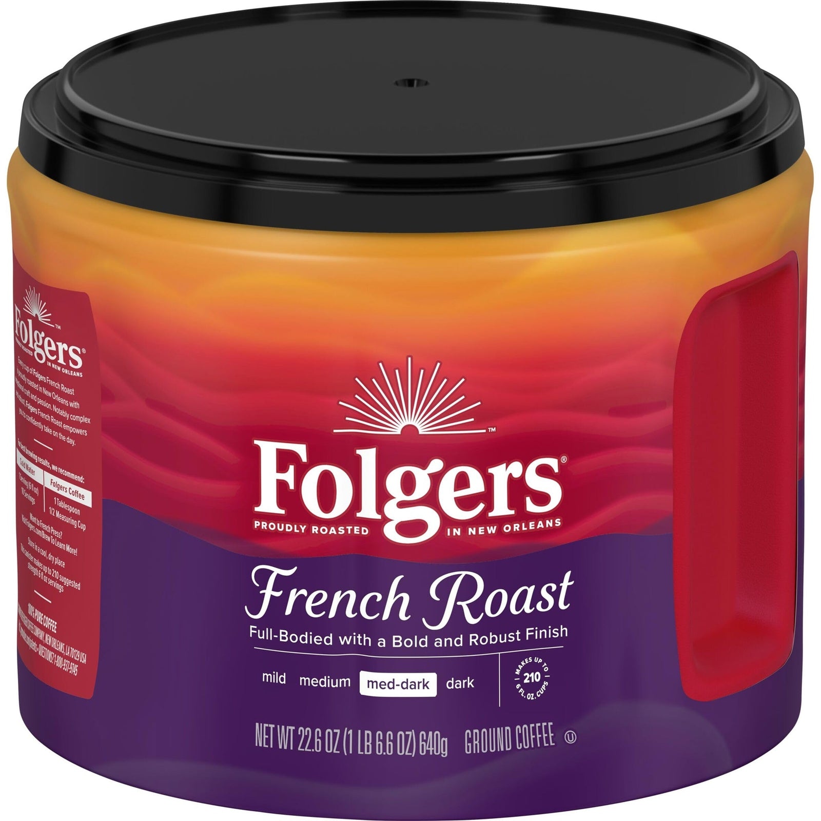 Folgers French Roast Ground Coffee (22.6 oz)