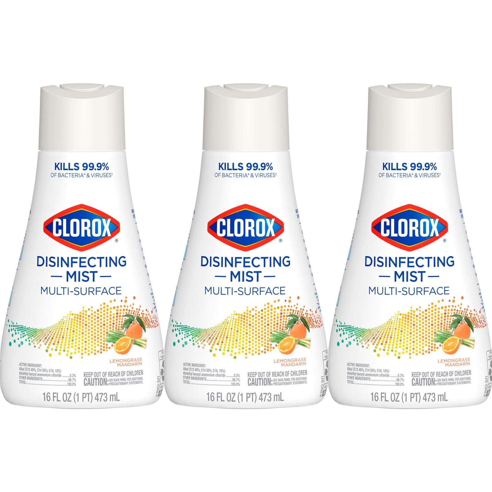Clorox Disinfecting Mist Lemongrass Mandarin (16 oz, 3 Refills)
