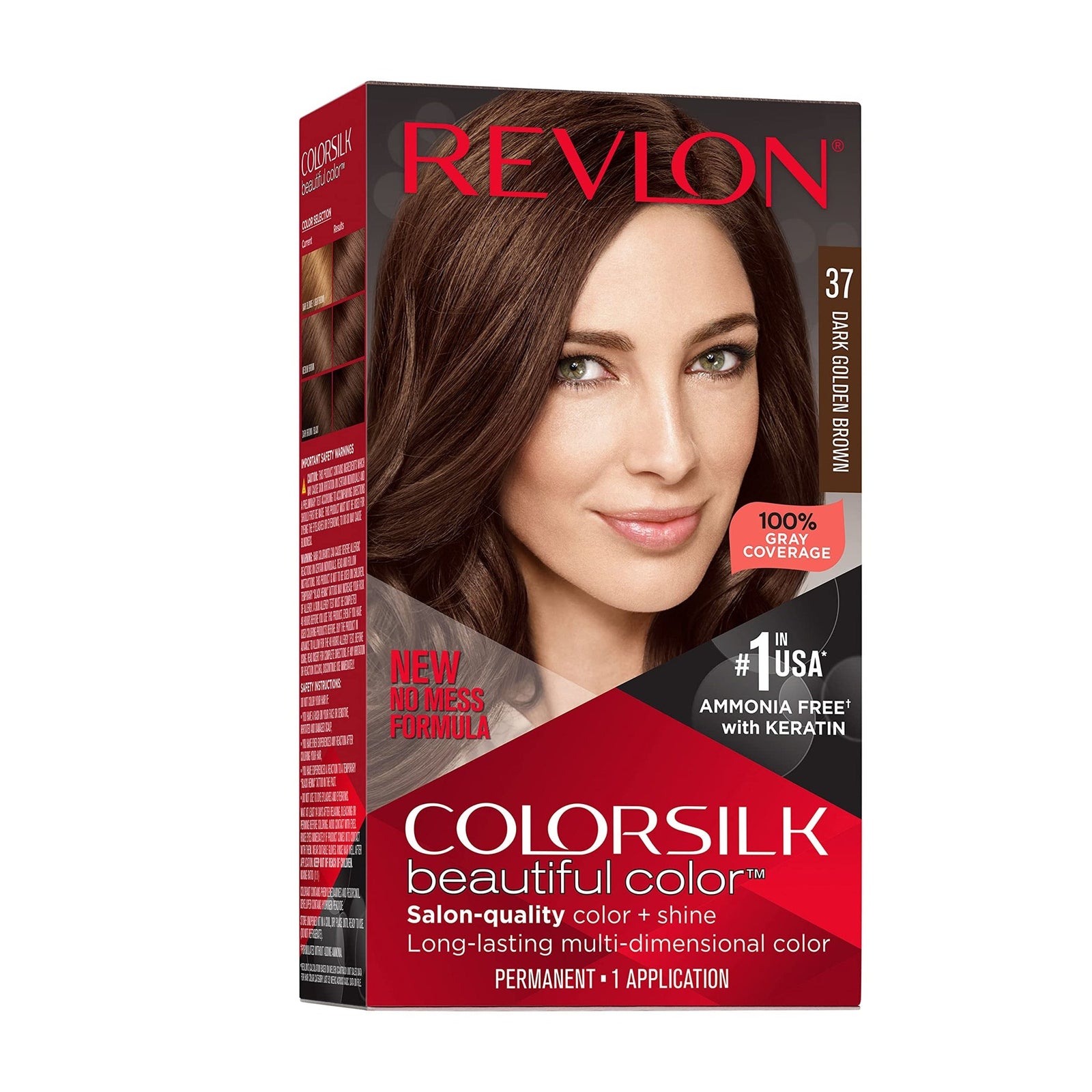 Revlon Colorsilk Hair Color Dark Golden Brown (1 Pack)