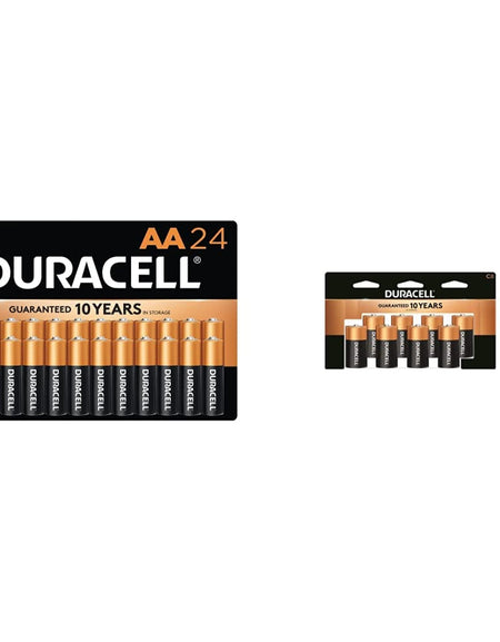 Duracell AA and C Batteries Combo (24 AA + 8 C)