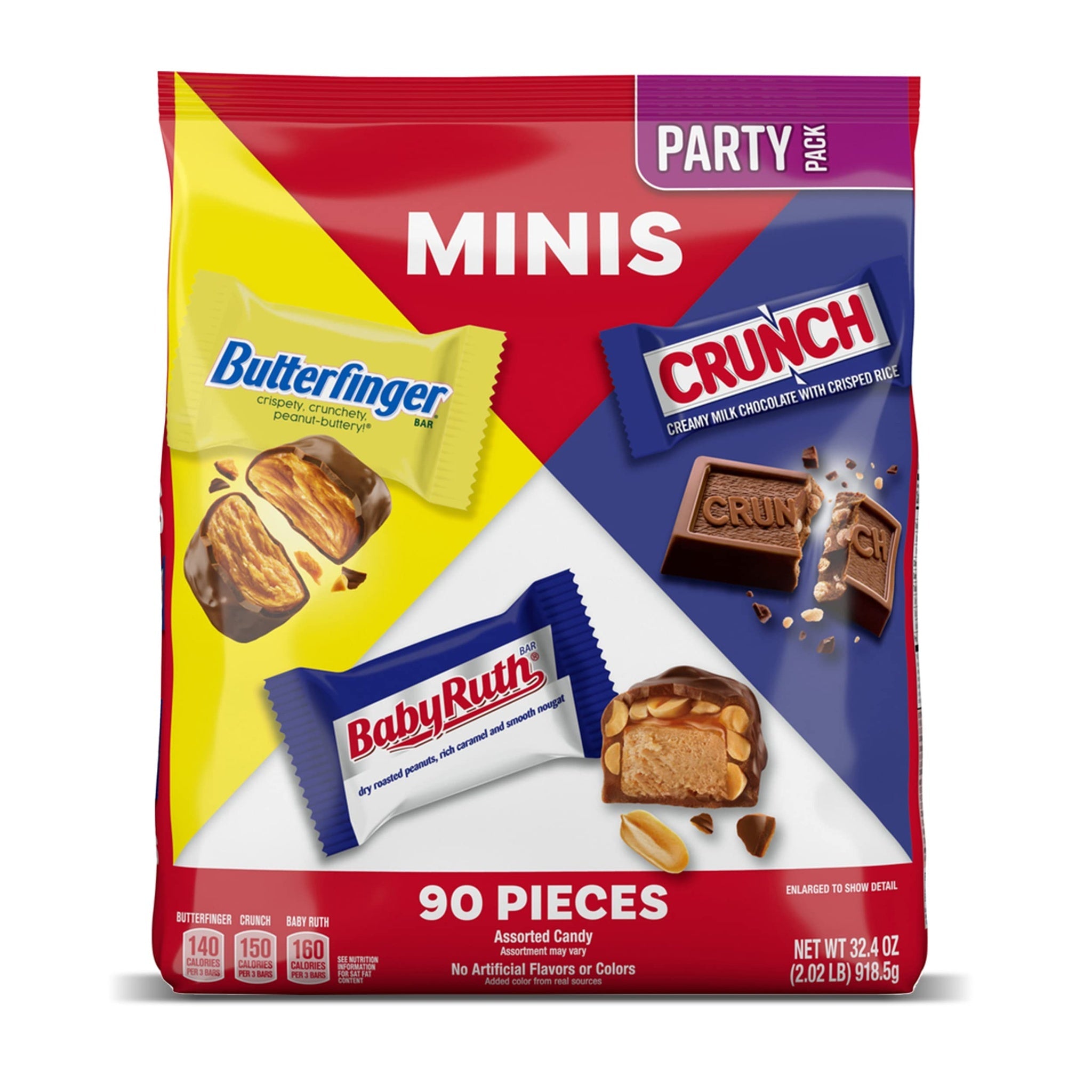 Butterfinger, Crunch, Baby Ruth Minis (90 Pack)