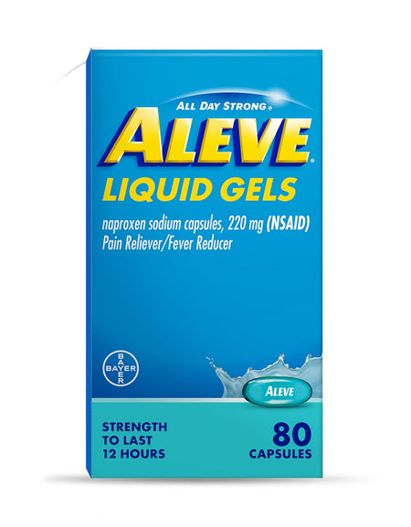 Aleve Pain Relief Liquid Gels (80 Count)