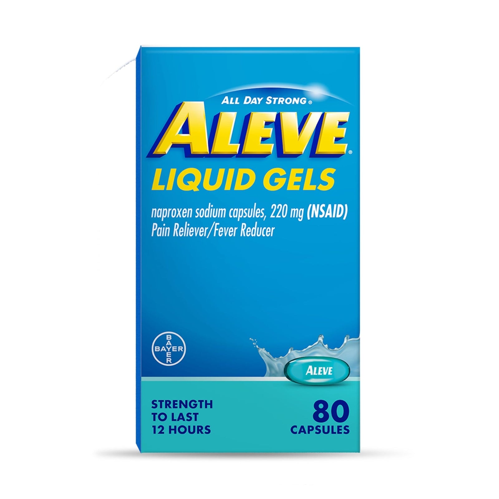 Aleve Pain Relief Liquid Gels (80 Count)