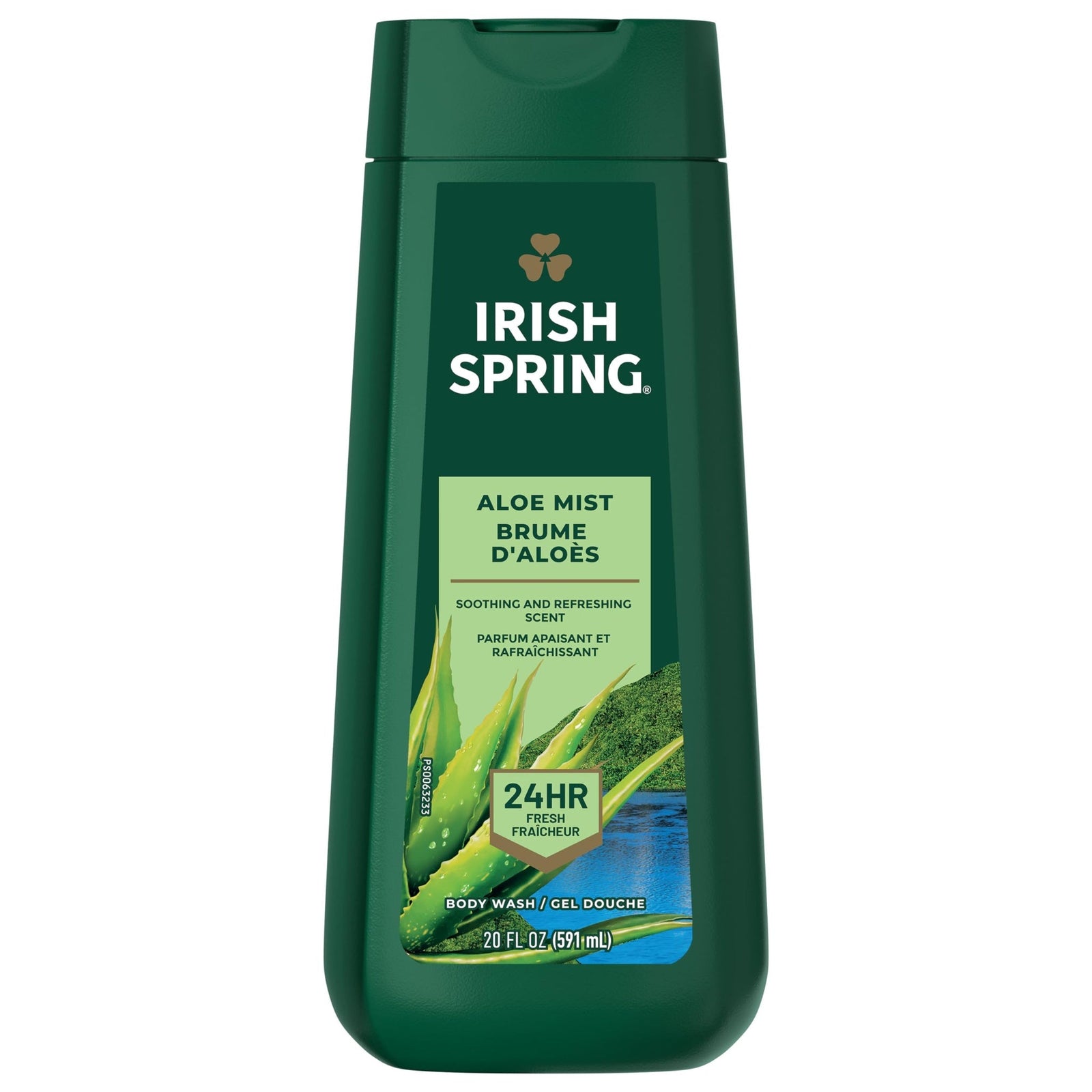 Irish Spring Body Wash Aloe Mist (20 oz, 4 Pack)