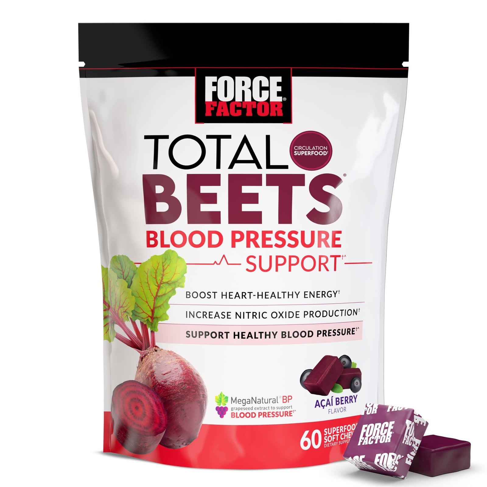 Force Factor Total Beets Chews (60 Count)