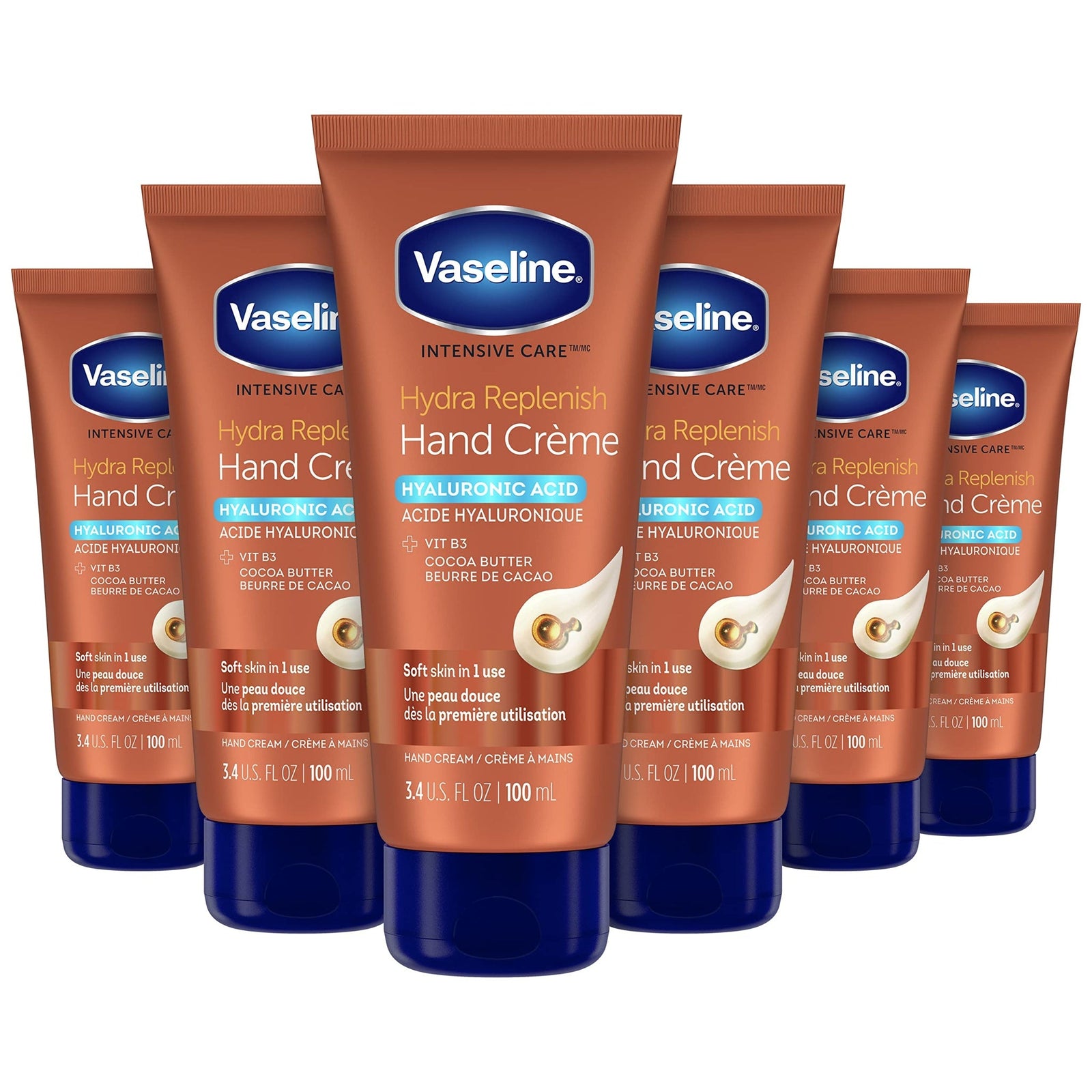 Vaseline Hydra Replenish Hand Cream (3.4 oz, 6 Pack)
