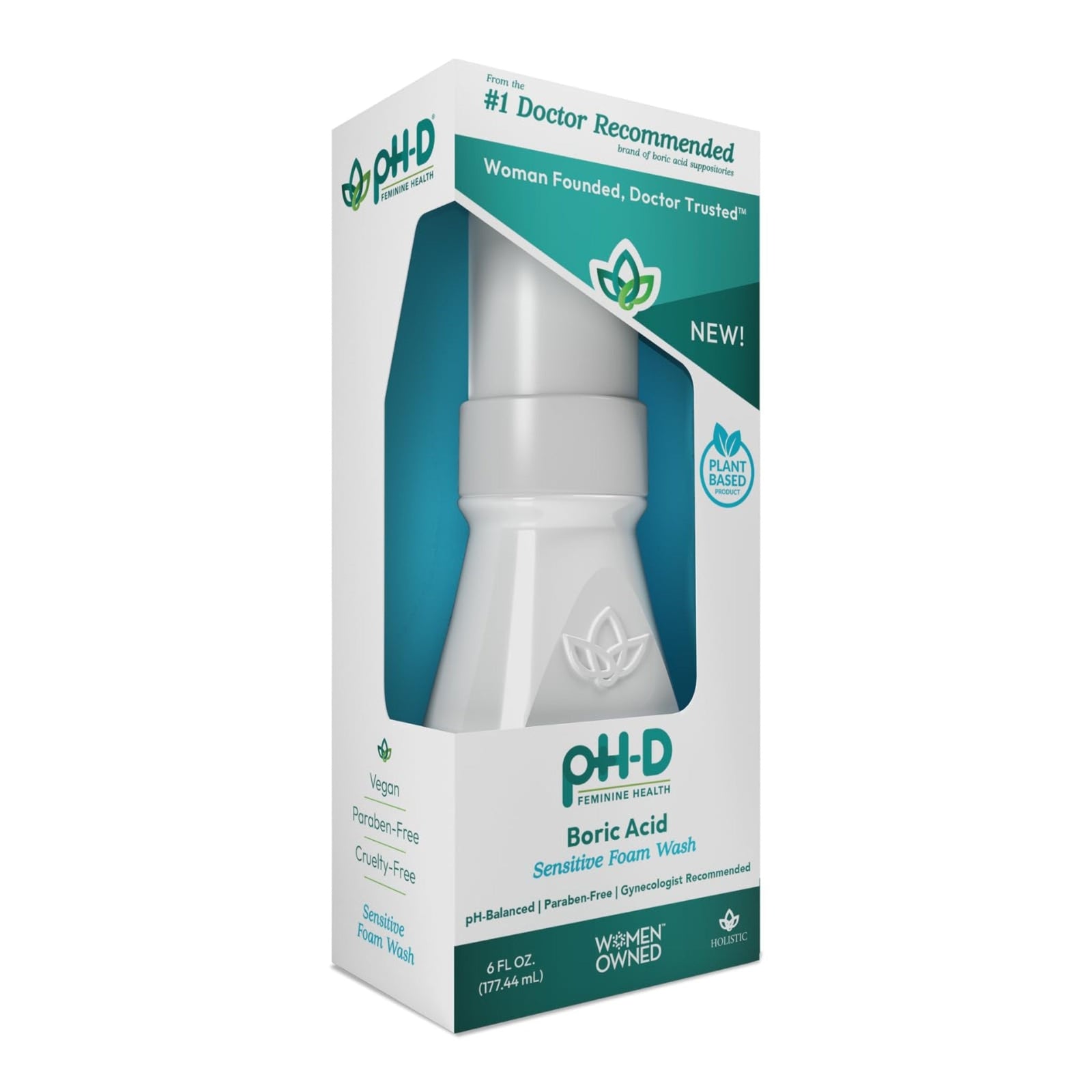 pH-D Feminine Wash Boric Acid Foam (6 oz)