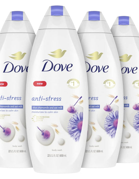 Dove Body Wash Blue Chamomile (22 oz, 4 Pack)