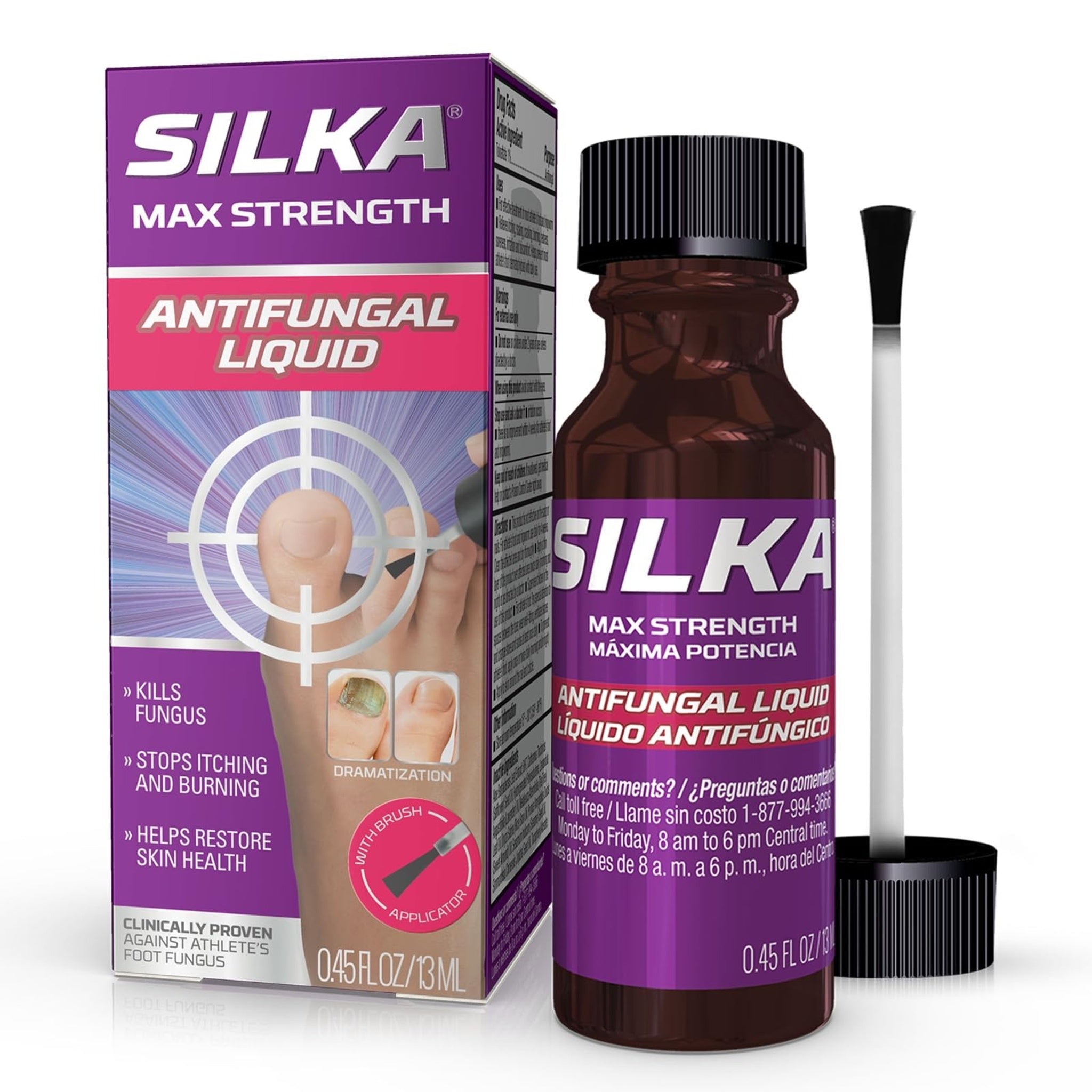 Silka Antifungal Liquid with Brush (0.45 oz)