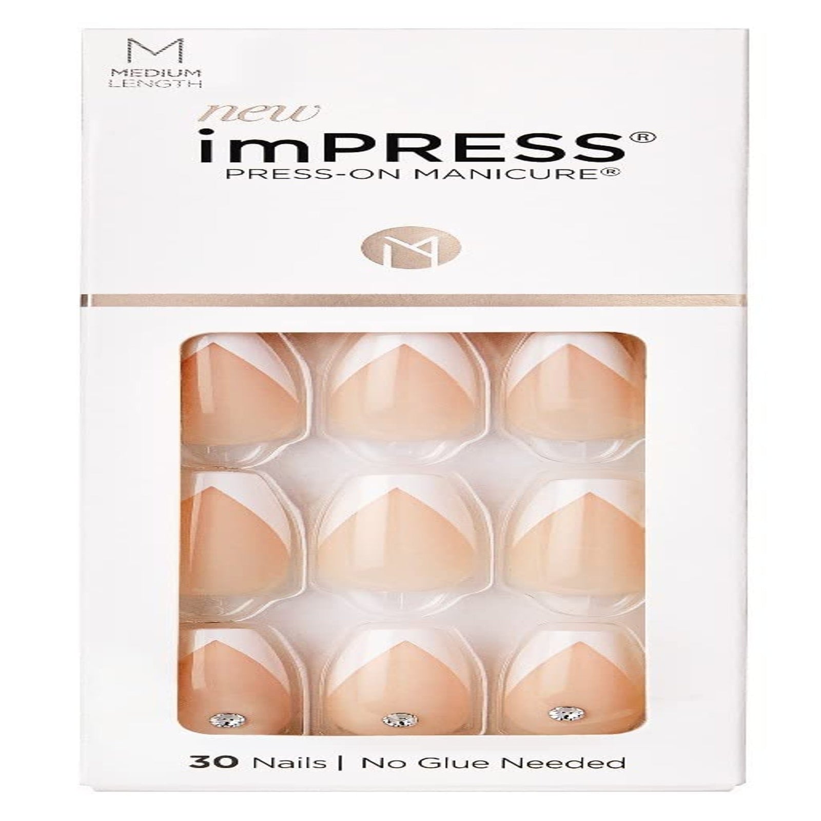 Kiss Impress Press-On Nails "So French" (30 ct, 3-pack)