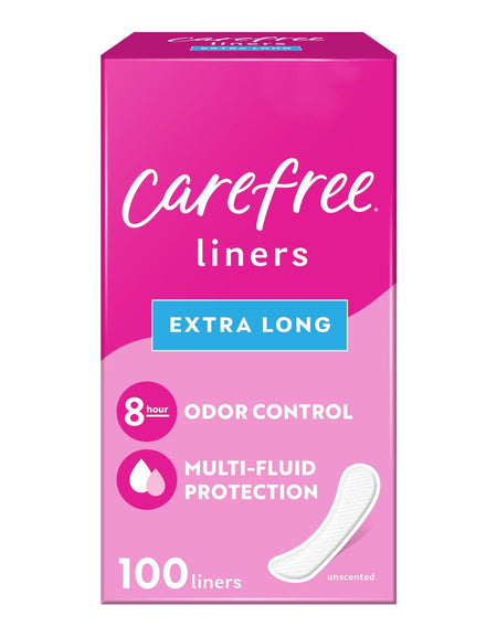 Carefree Panty Liners Extra Long (100 ct)