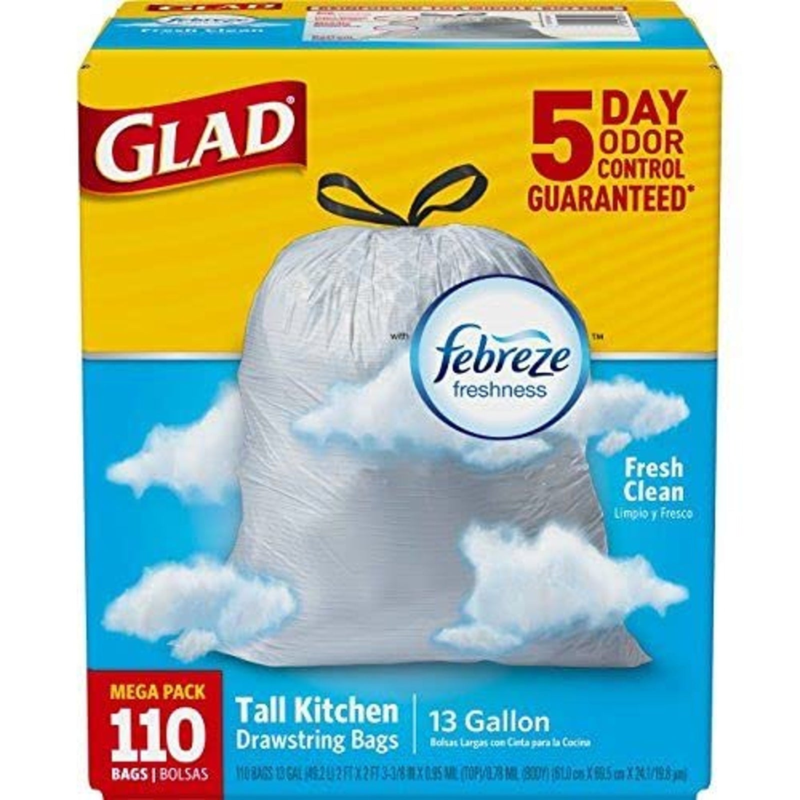 Trash Bag Fresh Scent (13 gal, 110 ct)