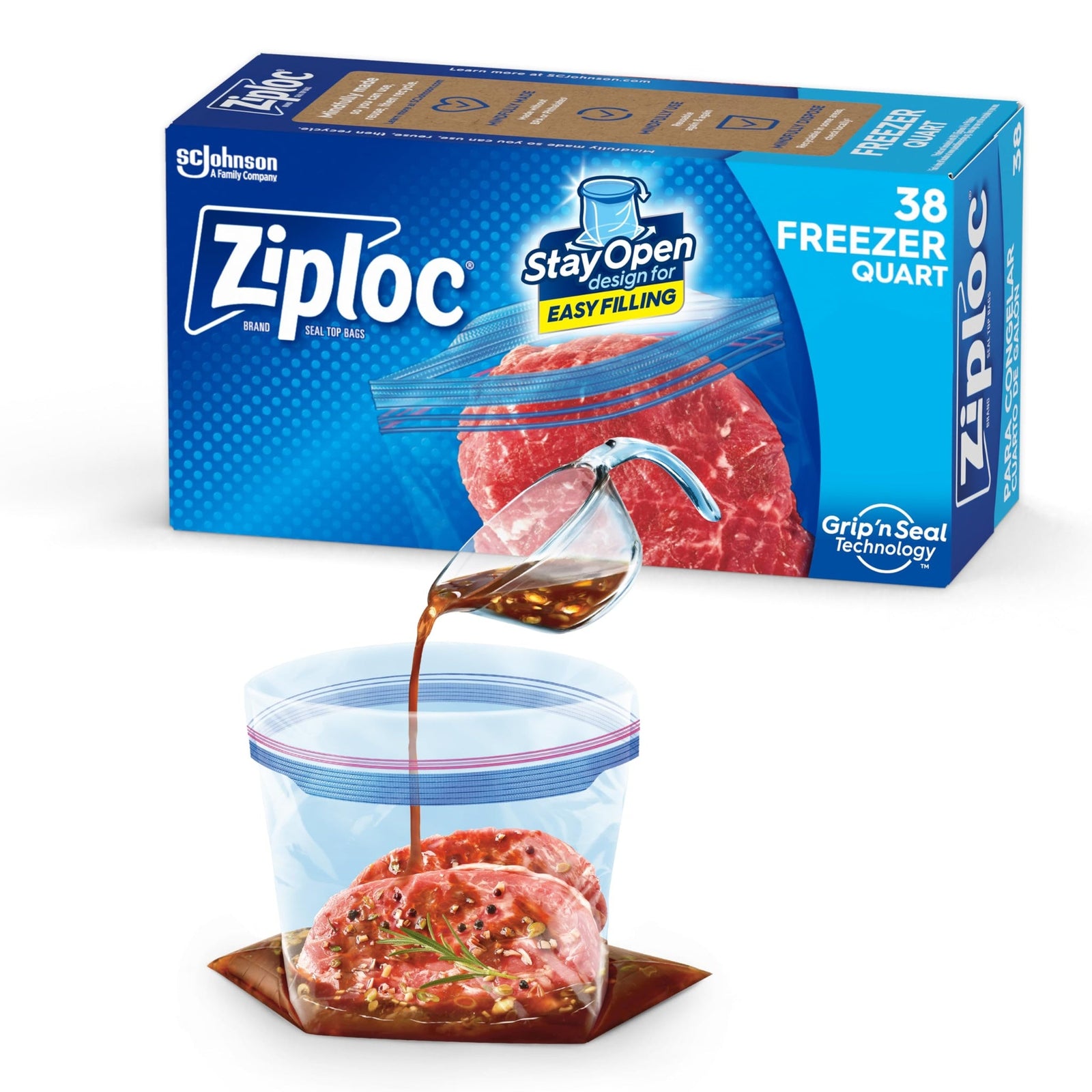 Ziploc Freezer Bags (38 Count)