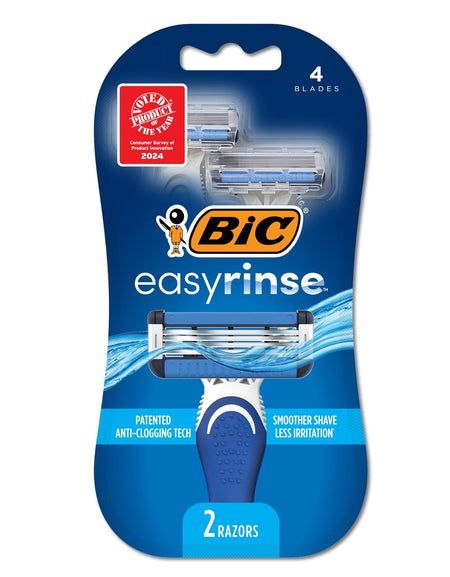 BIC EasyRinse Men's Disposable Razors (2 Count)