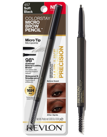 Revlon ColorStay Eyebrow Pencil Soft Black (0.003 oz)