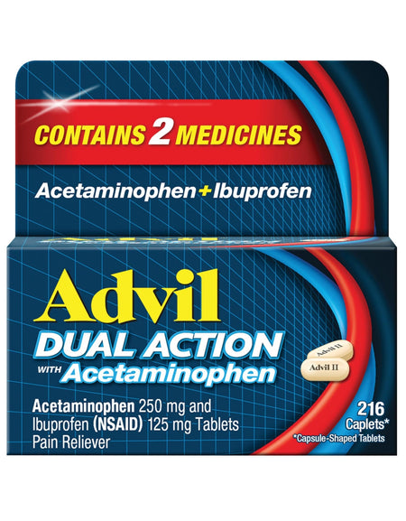 Advil Dual Action Caplets (216 ct)