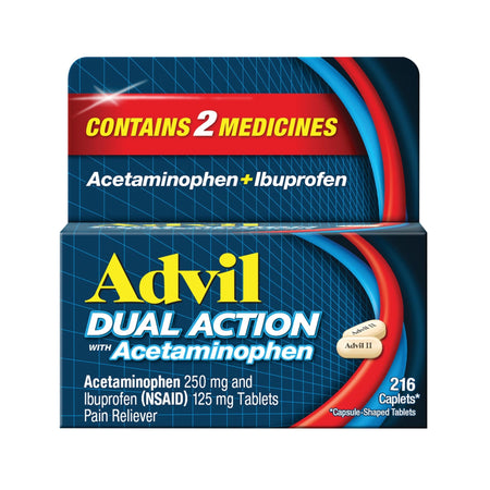 Advil Dual Action Caplets (216 ct)