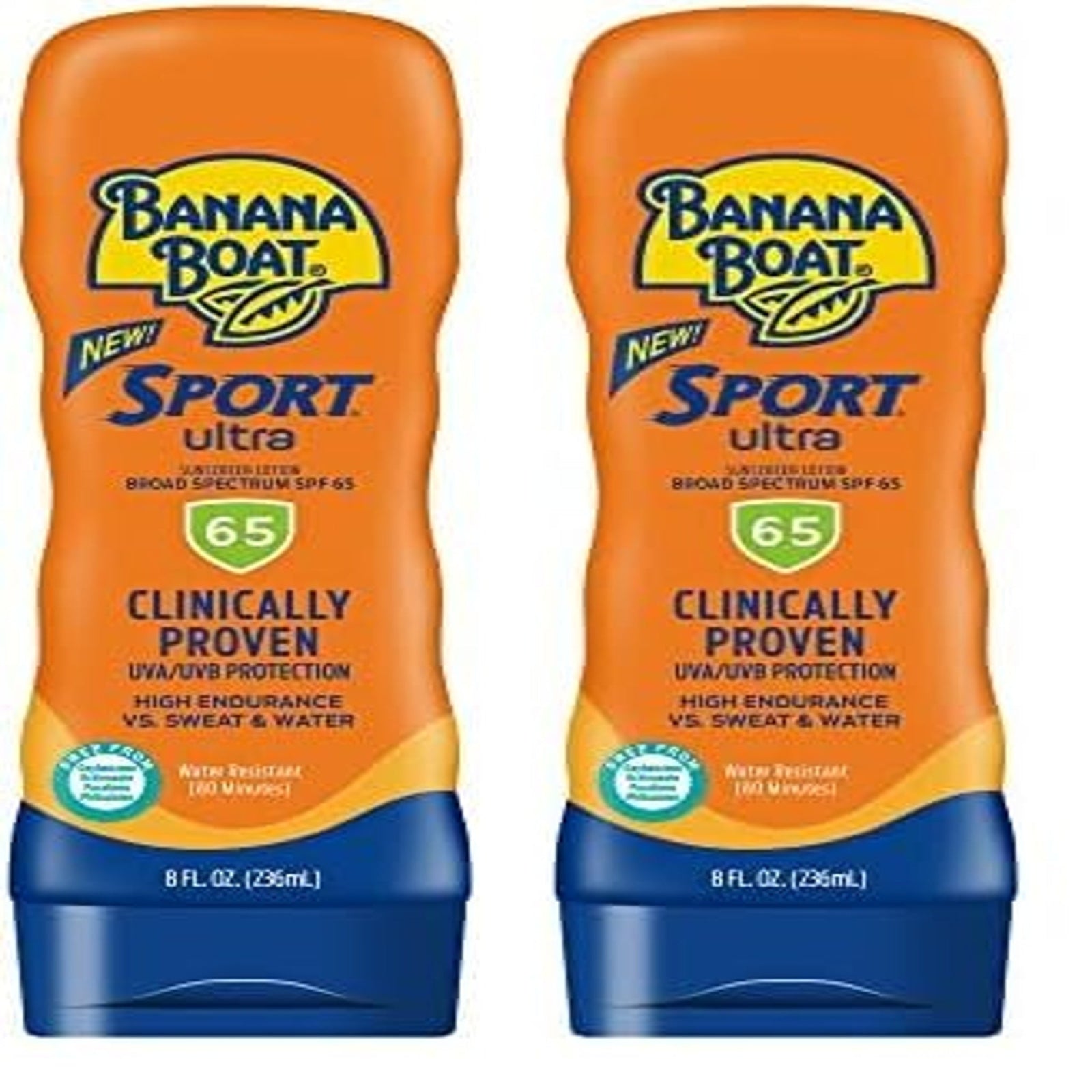 Banana Boat Sport Sunscreen Lotion SPF 65 (8 oz, 2-pack)