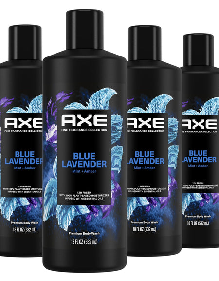 Axe Body Wash Blue Lavender (18 oz, 4-pack)