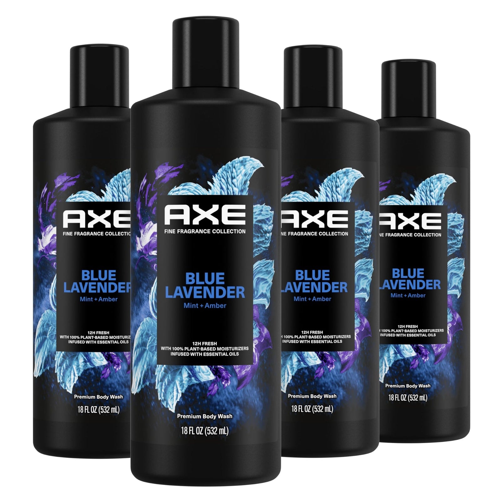 Axe Body Wash Blue Lavender (18 oz, 4-pack)